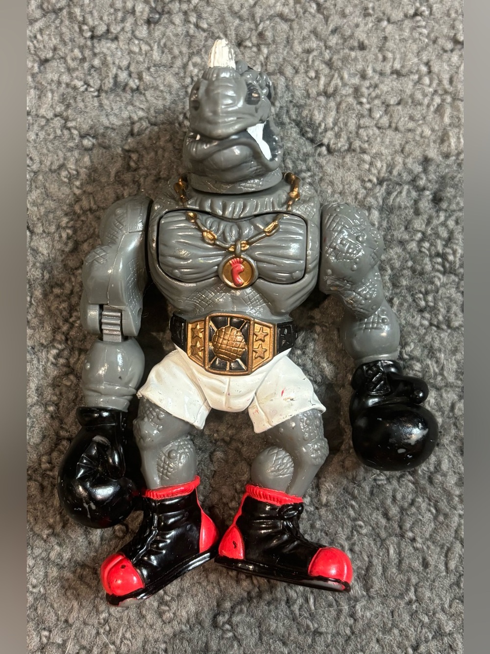 Vintage 1992 Mirage Studios Smash ‘Em Bash ‘Em TMNT Rhino 5”